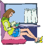 Girl reading a book